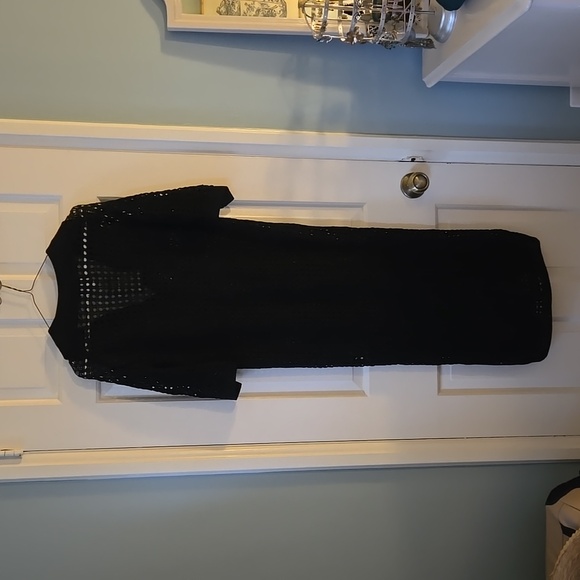 NWT H&M Black Tunic Open Weave Size S - Picture 4 of 4